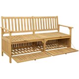  Klupa za pohranu s pohranom 148 x 63 x 84 cm Masivni akacija | shoptok.hr