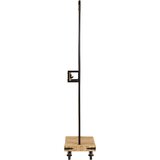  Stalak za odjeću s kotačima 90x35x190 cm drvo manga i željezo | shoptok.hr