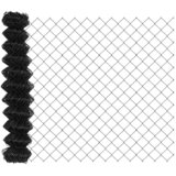  Stup za ogradu Siva 10 x 1 m (mreža 40 x 40 mm) Čelik i PVC | shoptok.hr