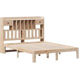 vidaXL Knjižna postelja brez vzmetnice 135x190 cm trdna borovina | Shoptok.si