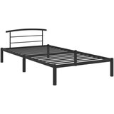  Posteljni okvir črn kovinski 90x200 cm, (20606412) | Shoptok.si