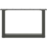  Noge za klub stolić U-oblik 2 kom antracit 50 x (30-31) cm čelik | Eponuda.com