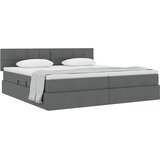  s madracem i skladištem Tamno siva 200 x 200 cm Baršun | shoptok.hr