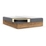 Maison de Rêve Siva/v naravni barvi boxspring postelja s prostorom za shranjevanje 140x200 cm Faro – | Shoptok.si