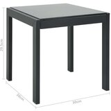 In Ležalnik 2 kosa z mizico tekstil in jeklo | Shoptok.si