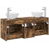  Set ormarića za kupaonicu 3 kom. Dimljeni hrast Smeđa 49,5 x 35 x 63 cm | Shoptok.si