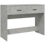 Maison Chic konzolna miza - miza ob steni betonsko siva 100x39x75 cm inženirski les, (21786108) Cene
