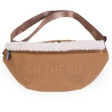Childhome torbica za okoli pasu on the go suede beige Cene
