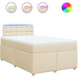 vidaXL krevet box spring s madracem krem 120 x 190 cm od tkanine | shoptok.hr