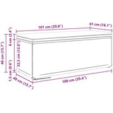  Stolica Bijelo 101 x 41 x 40 cm Umjetna Koža i Fino Radeći Drvo - Bijelo 100 cm Umjetna koža | shoptok.hr