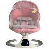  njihalica za bebe marsi – roze boja (bluetooth, detekcija pokreta, 5 brzina) | ePonuda.com