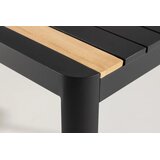 Venture Home vrtni blagovaonski stol Togo 200 × 100 cm, crna | shoptok.hr