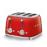 Smeg TSF03RDEU 4-Schlitz-Toaster 50's Retro Style, Rot Cene