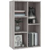  Knjižna omara/komoda siva sonoma 50x25x80 cm inženirski les, (20705239) | Shoptok.si