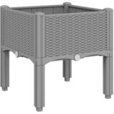  Vrtna sadilica s nogama svjetlosiva 40 x 40 x 42 cm PP | shoptok.hr