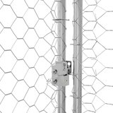  Kućica za pse s pohranom 4 pcs Srebrno 8 x 2 x 2 m Čelik | shoptok.hr