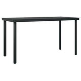  7-dijelni vrtni blagovaonski set sivo-crni | shoptok.hr