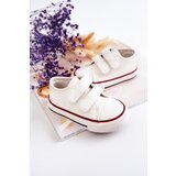 Boto Children's Leather Sneakers With Velcro White Foster | shoptok.hr