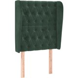 Maison Chic posteljno vzglavje - vzglavna omarica - nočna omarica z ušesi temno zeleno 83x23x118/128 cm žamet, (21712066) Cene