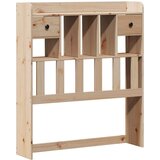  Krevet s regalom za knjige bez madraca 75x190 cm borovina | shoptok.hr