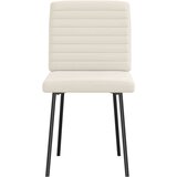 Jedilni stoli 4 kosi krem žamet, (21828378) | Shoptok.si