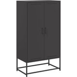  Visoka komoda crna 68,5 x 38,5 x 123,5 cm čelična | shoptok.hr