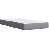 Box spring krevet s madracem svjetlosivi 90x190 cm od tkanine Slike