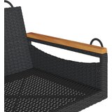  Klupa za ljuljanje crna 63 x 62 x 40 cm od poliratana | Eponuda.com