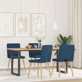  Blagovaonske stolice od tkanine 4 kom plave | shoptok.hr
