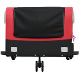  Prikolica za bicikl crno-crvena 45 kg željezna 138 x 69 x 58 cm | Shoptok.si