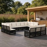  Sjedeća garnitura za vrt 13 kom. Crna poliratan 62 x 62 x 70 cm | Shoptok.si