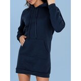 DStreet Bluza damska długa z kapturem oversize TIMMY granatowa | shoptok.hr