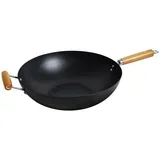 Asia nitrirani wok s dvije ručke i ravnim dnom, 36 cm