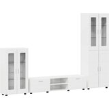  Set TV komoda FLORIN 3 kom. Visoki sjaj bijela | shoptok.hr