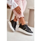 Boto Fashionable Women's Platform Sneakers Made Of Eco Leather Black Nevisase | Shoptok.si