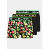 Jack & Jones Set 3 parov boksaric Flowers 12250612 Črna