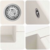  Umivalnica Bela 780 x 500 mm 80% Kvarc in 20% Smola - - Bela - 17.82 - 780 x 500 mm - 2025--Uvoz_2 | Shoptok.si