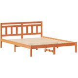  Krevetna konstrukcija Smeđa 160 x 200 cm Čvrsto borovo drvo | shoptok.hr