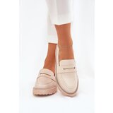 Boto Ladies Moccasins Eco Leather With Rhinestones Beige Wilamla | shoptok.hr