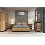 Modern Living Nočna Omarica Corte, Barva Hrasta, Siva | Shoptok.si