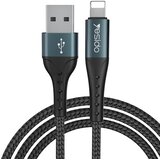 Yesido Podatkovni kabel (CA-62) - USB na Lightning, 2,4 A, 1,2 m - crni | shoptok.hr