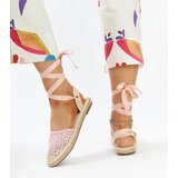 Gemre Pink lace slingback espadrilles Teha | ePonuda.com