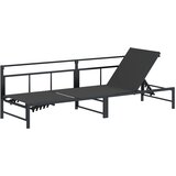  Ležaljka Crna 200 x 62 x 59,5 cm Tekstilen | shoptok.hr