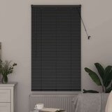 vidaXL Zavjesa za prozor sa zavjesama Ostalo Crna 80 x 175 cm Aluminij | shoptok.hr