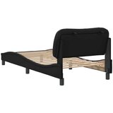  Okvir za krevet s uzglavljem crni 90x200 cm od umjetne kože | shoptok.hr