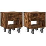  Noćni ormarić 2 pcs Dimljeni hrast 40,5 x 40 x 48 cm | shoptok.hr
