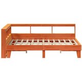  Krevet s regalom za knjige bez madraca 150x200 cm od borovine | shoptok.hr