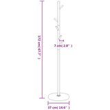  Stalak za kapute bijeli 172 cm željezo obloženo prahom | shoptok.hr