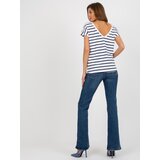 BASIC Feel Good T-shirt-RV-TS-8568.76-white-navy blue | Shoptok.si
