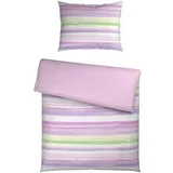 OBOJESTRANSKA POSTELJNINA 140/200 cm saten lila